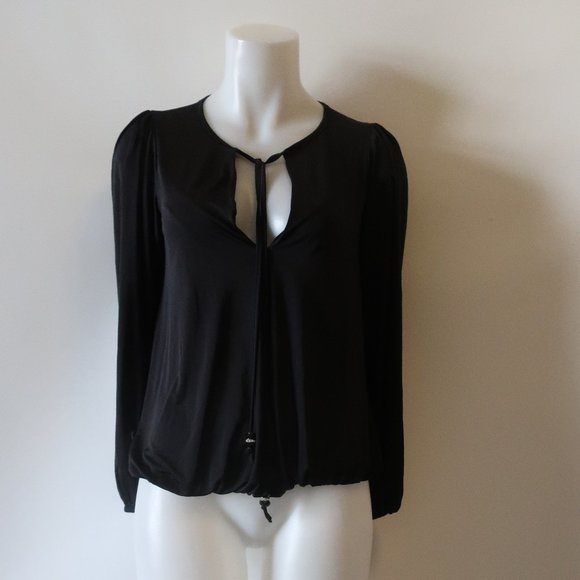 TATA JOLIE BLACK LONG SLEEVE TOP SZ XS* - Picture 1 of 6